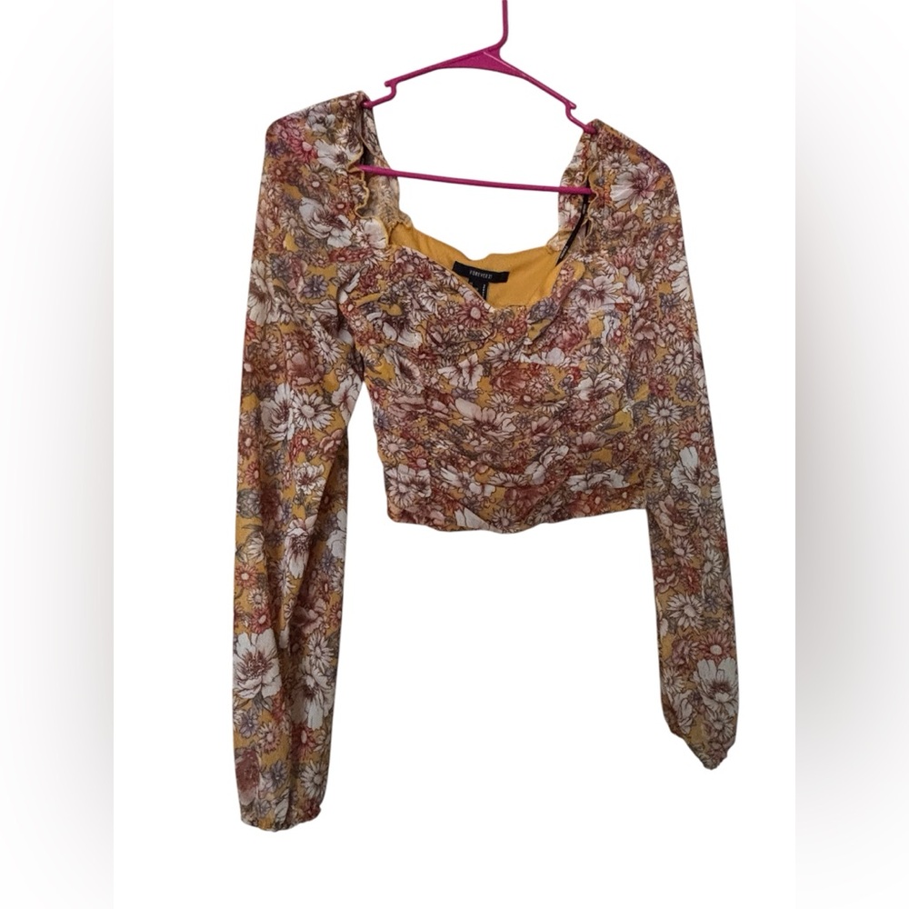 Forever 21 Floral Long Sleeve top